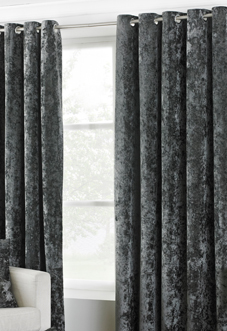 Verona Eyelet, Pewter - Ready Made Curtains